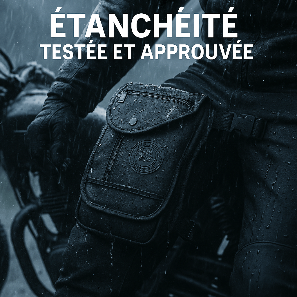 Sacoche de jambe moto vintage | TheRiderBag™