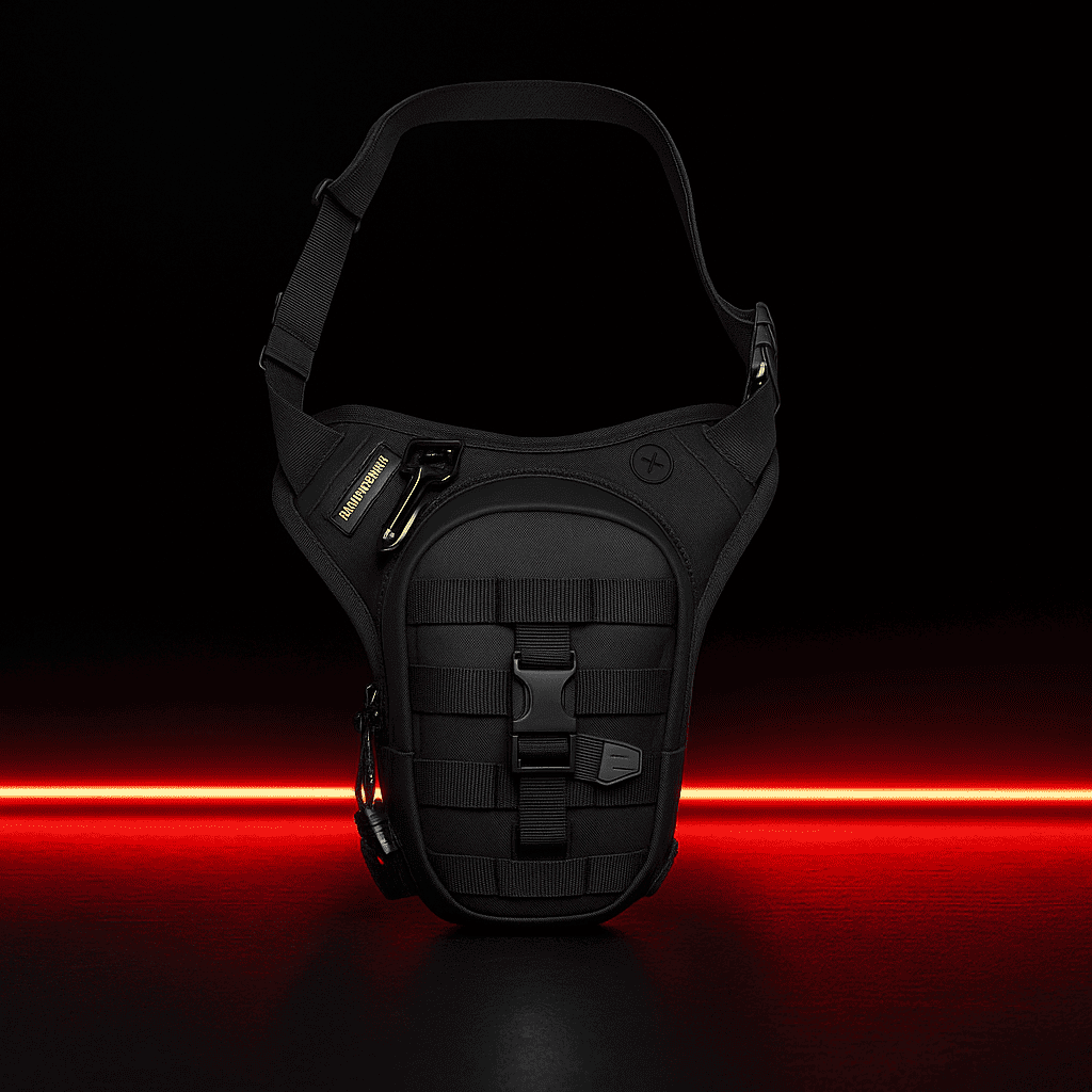 Sacoche de jambe moto tactique légère | TheRiderBag™