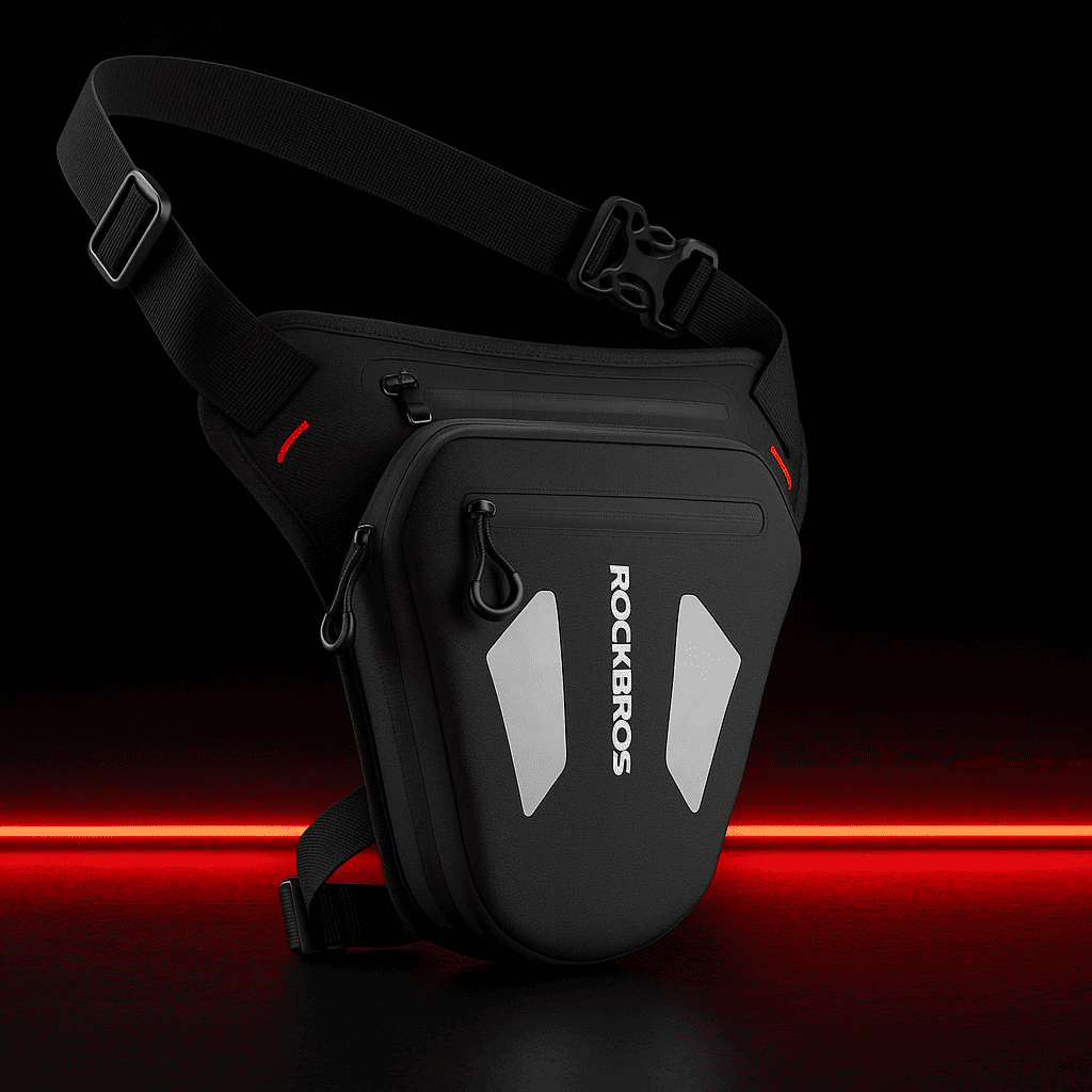 Sacoche de jambe moto étanche ultra légère réglable | TheRiderBag™