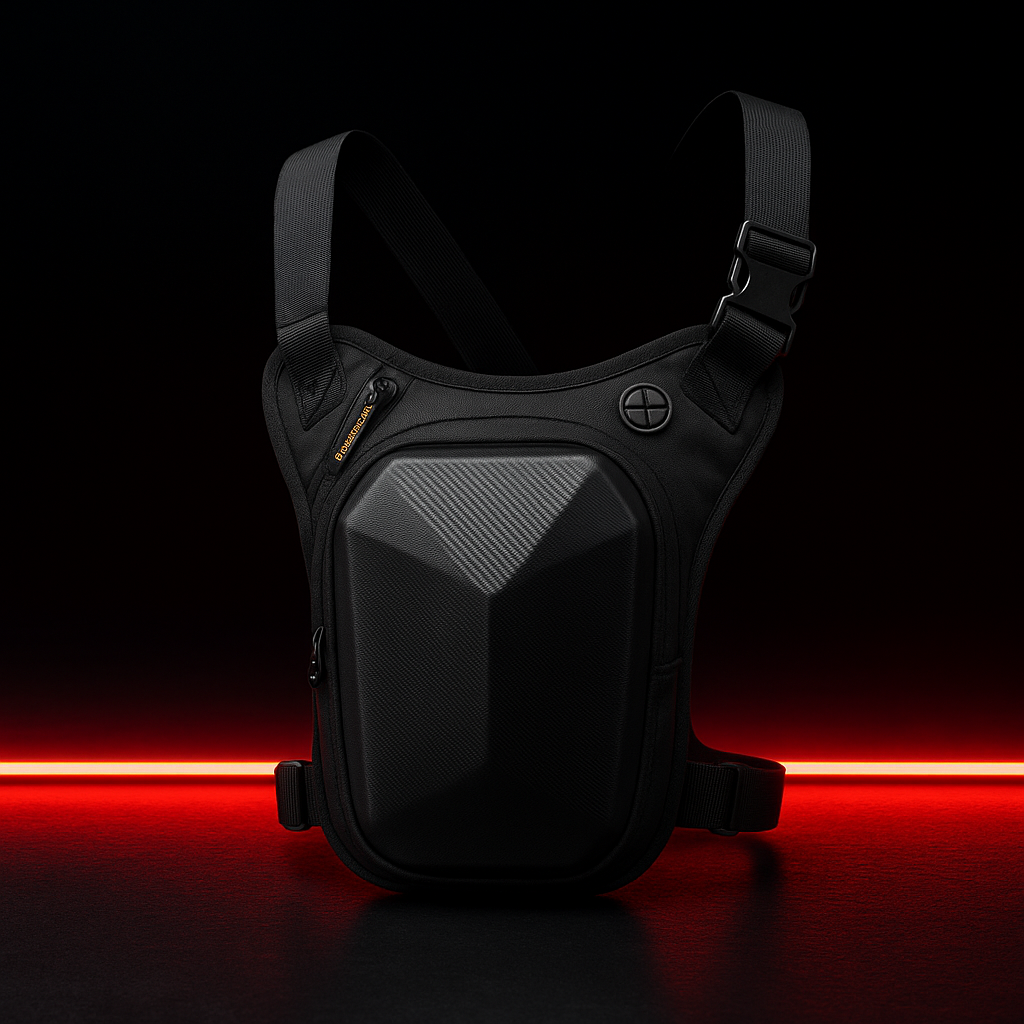 Sacoche de jambe moto tactique étanche - respirante et modulable | TheRiderBag™