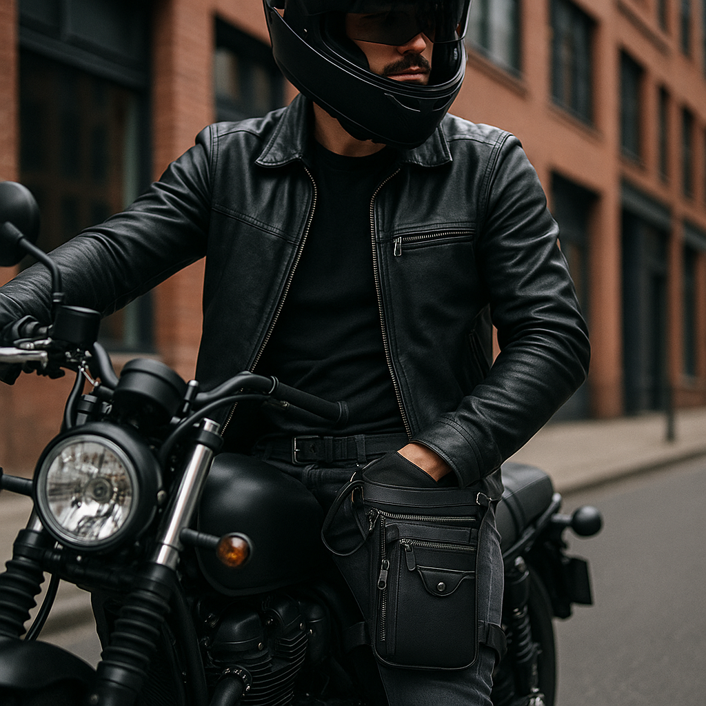 Sacoche de jambe moto vintage pour hommes – TheRiderBag™
