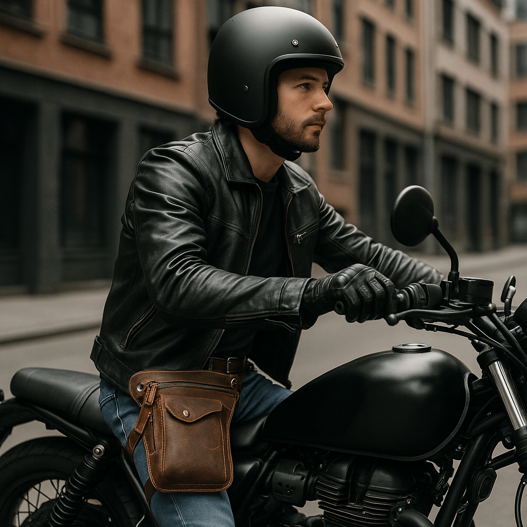 Sacoche de jambe moto vintage pour hommes – TheRiderBag™