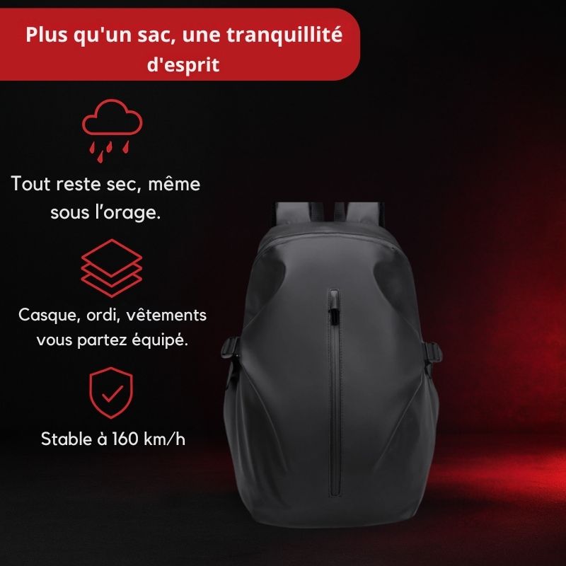 Sac à dos moto étanche pour casque & équipement | TheRiderBag™
