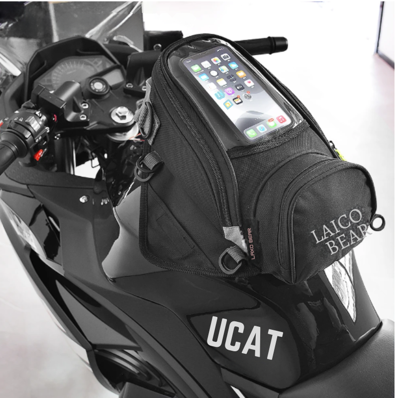 Sacoche réservoir moto magnétique étanche avec coque rigide | TheRiderBag™