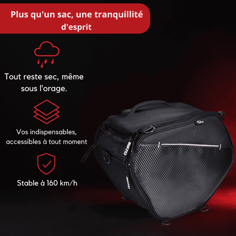 Sacoche tunnel scooter étanche 25L pour Honda ADV, Forza & BMW C400 | TheRiderBag™