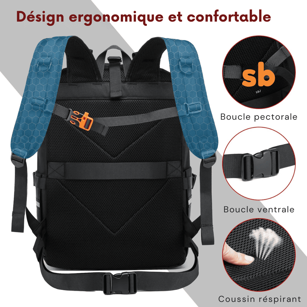 Sac à dos moto étanche 30L avec porte-casque extensible | TheRiderBag™