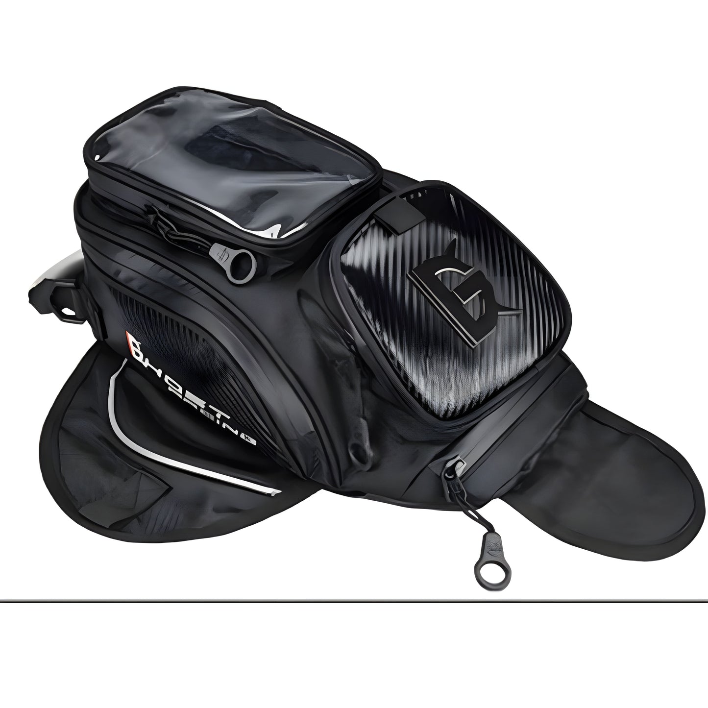 Sacoche réservoir moto magnétique étanche avec écran GPS | TheRiderBag™