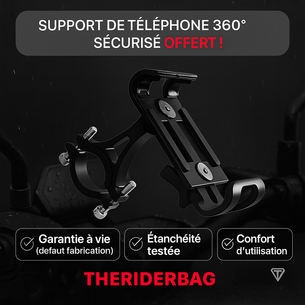 Sacoche de jambe moto étanche ultra légère réglable | TheRiderBag™