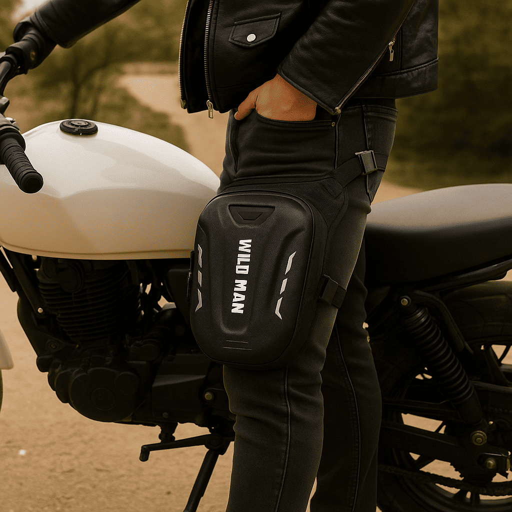 Sacoche de jambe moto Tactique 3L étanche | TheRiderBag™
