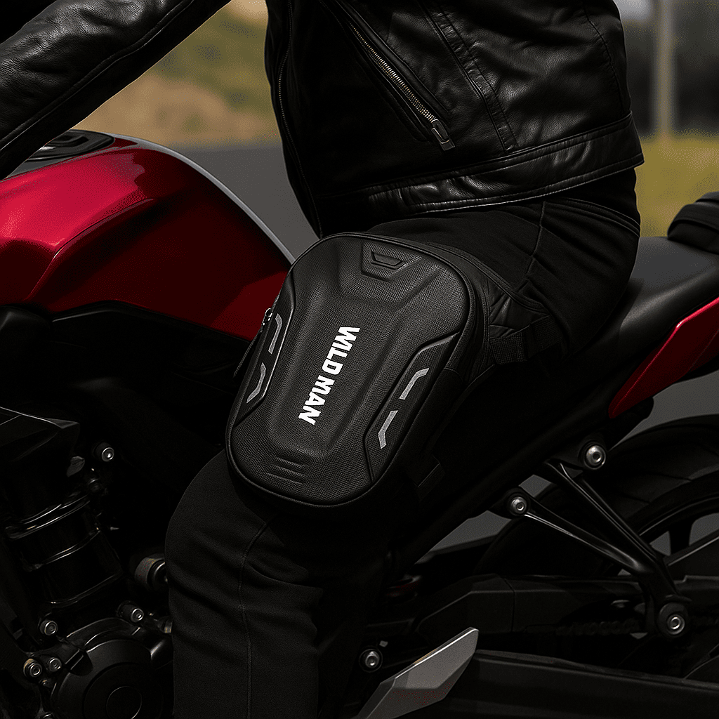 Sacoche de jambe moto Tactique 3L étanche | TheRiderBag™