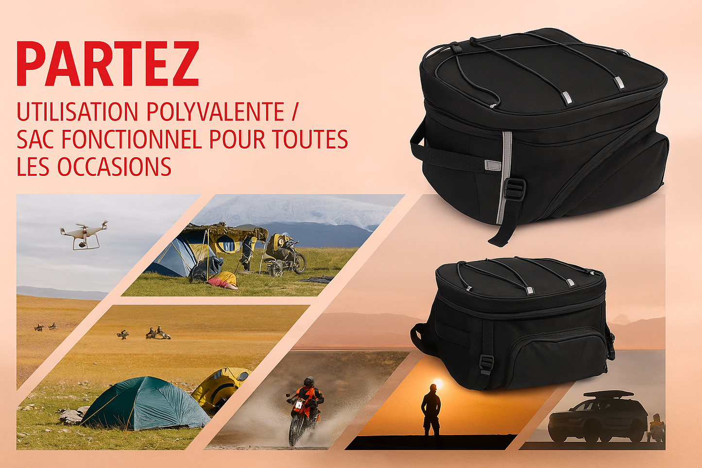 Sacoche de selle étanche - TheRiderBag