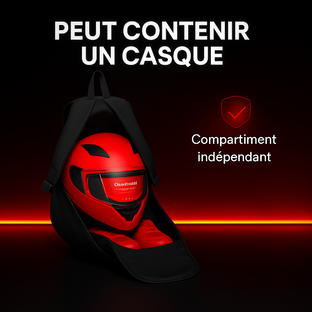 Sac à dos moto étanche pour casque & équipement | TheRiderBag™