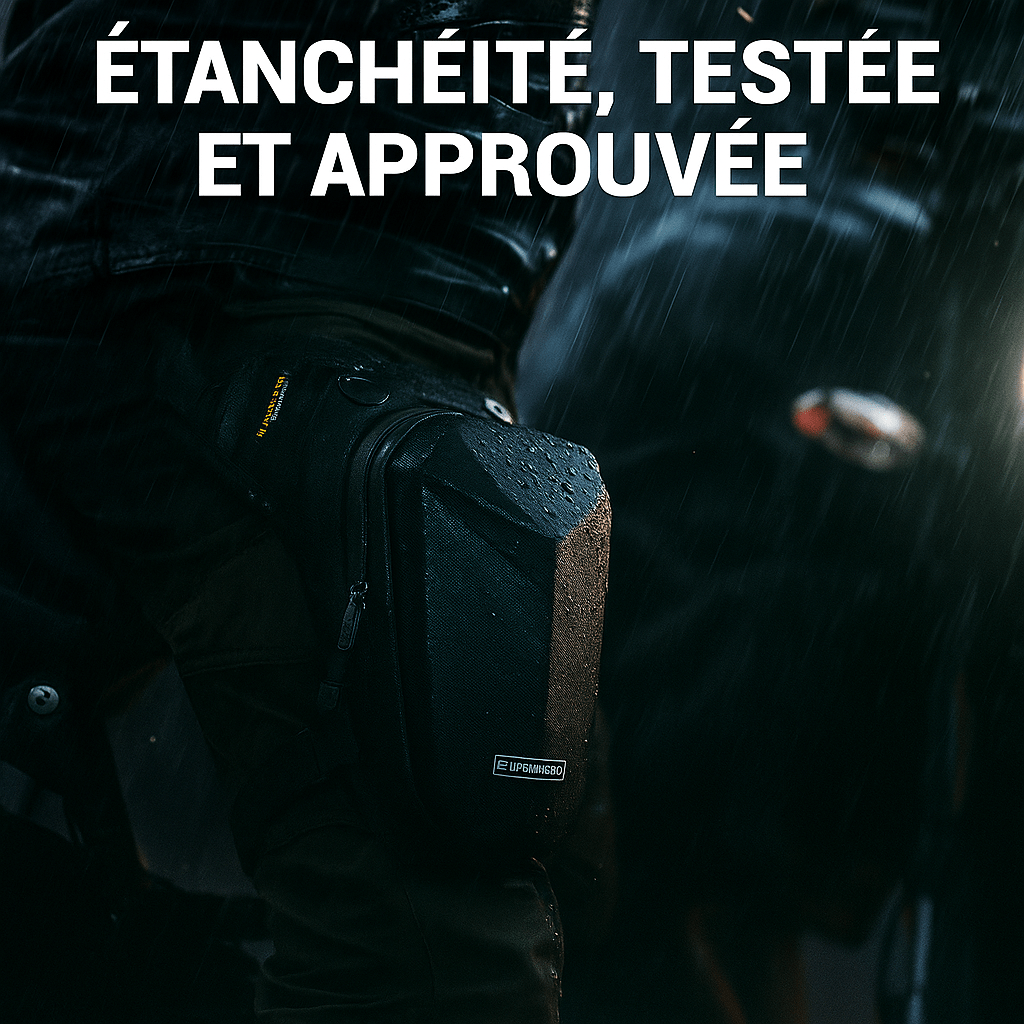 Sacoche de jambe moto tactique étanche - respirante et modulable | TheRiderBag™
