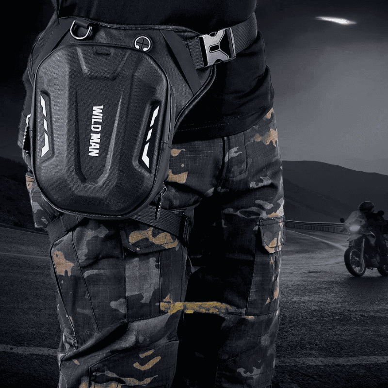 Sacoche de jambe moto Tactique 3L étanche | TheRiderBag™