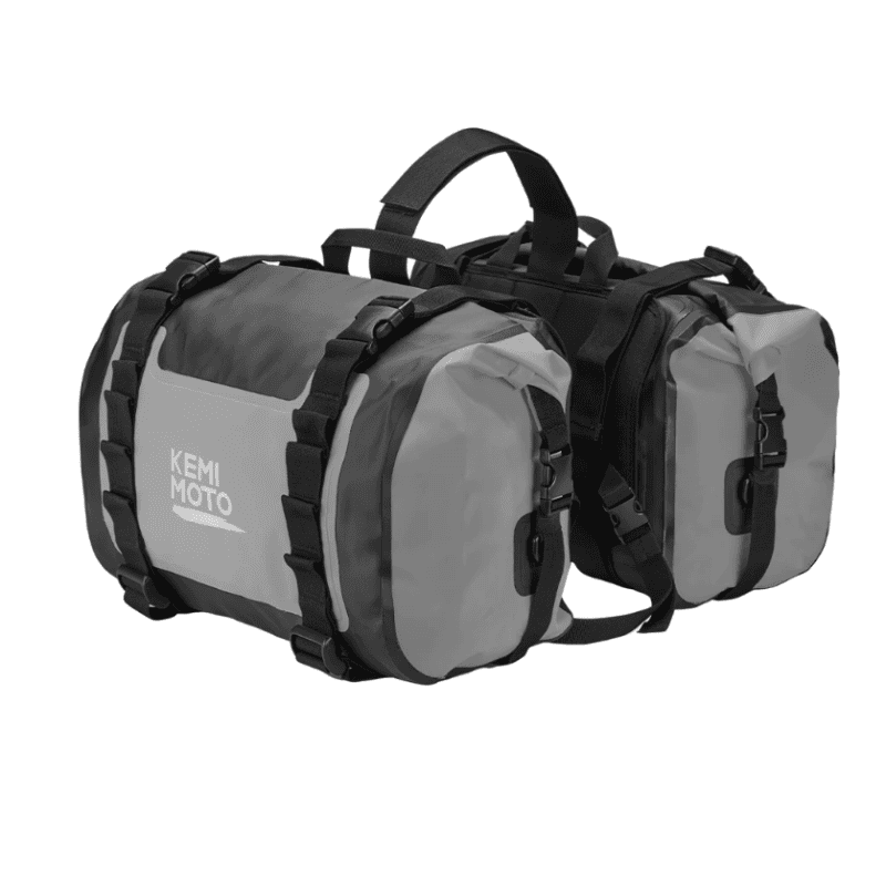 Paire de Sacoches cavalières moto 50L étanches – Universelles Adventure – TheRiderBag™