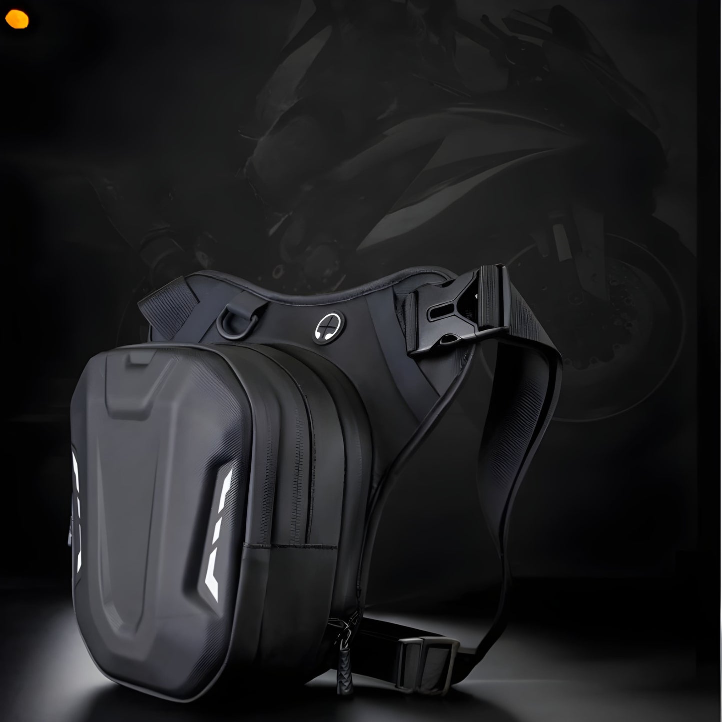 Sacoche de jambe moto Tactique 3L étanche | TheRiderBag™