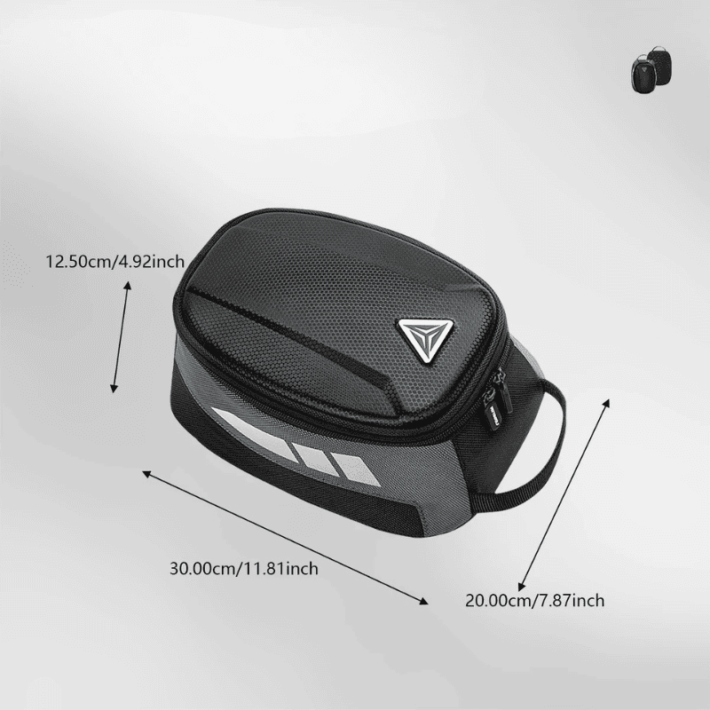 Sacoche réservoir moto magnétique étanche & réflecteurs | TheRiderBag™