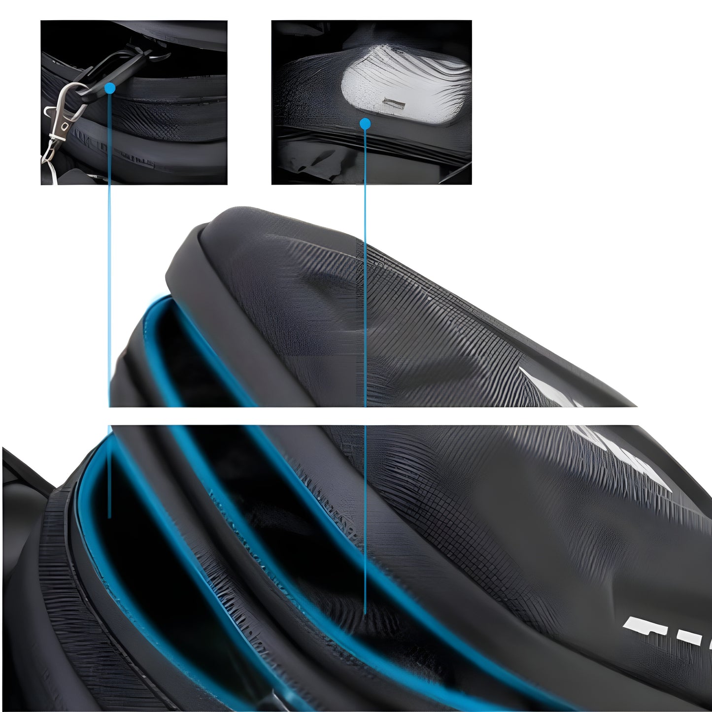 Sacoche de jambe moto Tactique 3L étanche | TheRiderBag™