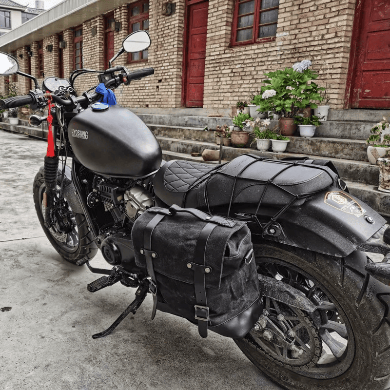 Sacoche cavalière moto vintage étanche – cuir Convertible sac d'épaule. – TheRiderBag™