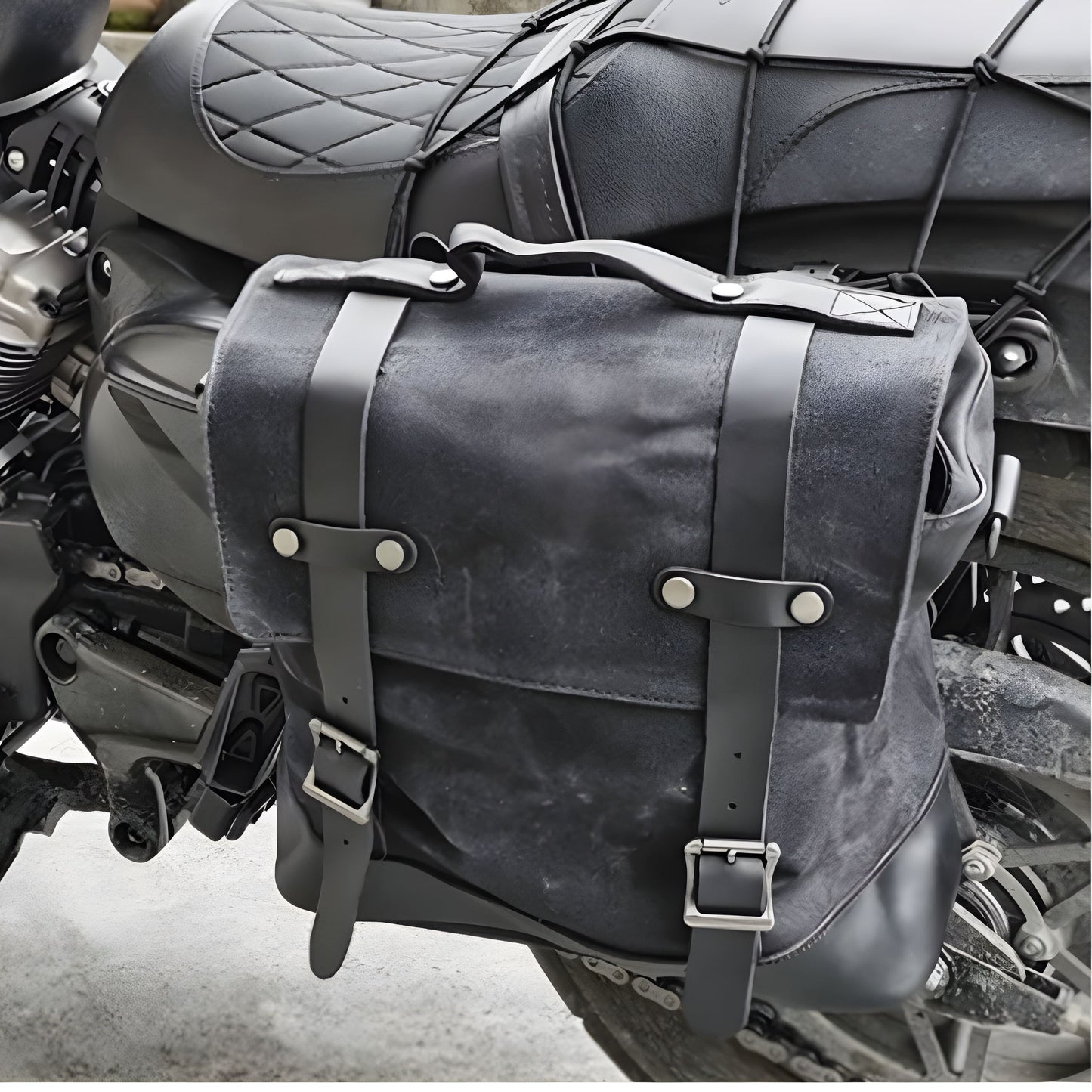 Sacoche cavalière moto vintage étanche – cuir Convertible sac d'épaule. – TheRiderBag™
