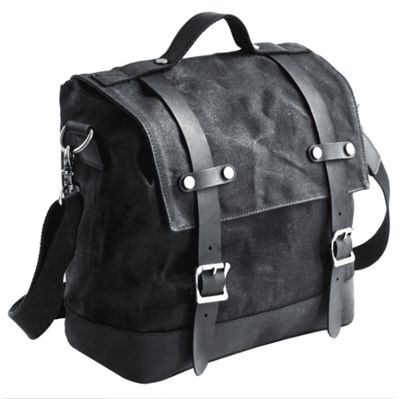Sacoche cavalière moto vintage étanche – cuir Convertible sac d'épaule. – TheRiderBag™