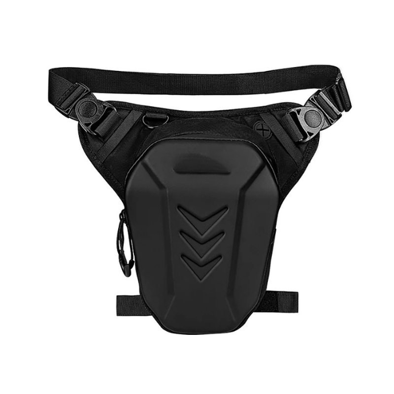Sacoche de jambe moto Tactique étanche avec coque carbone | TheRiderBag™