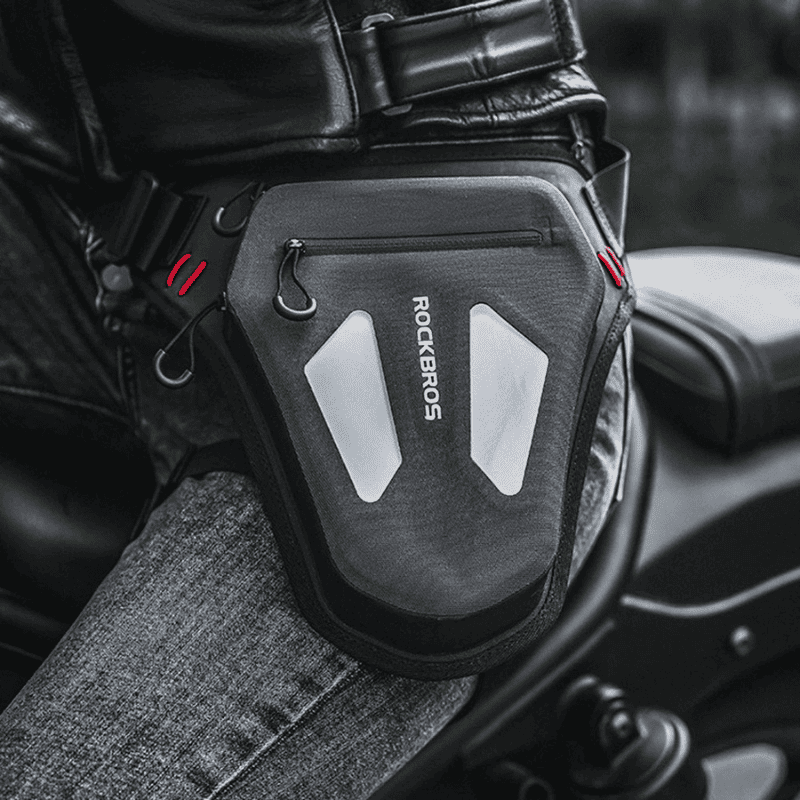 Sacoche de jambe moto étanche ultra légère réglable | TheRiderBag™
