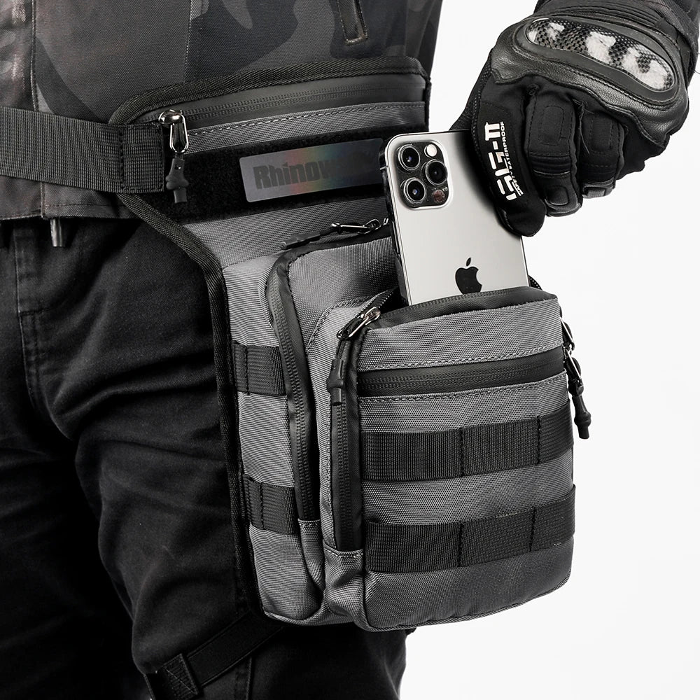 Sacoche de jambe moto 3L Étanche | TheRiderBag™