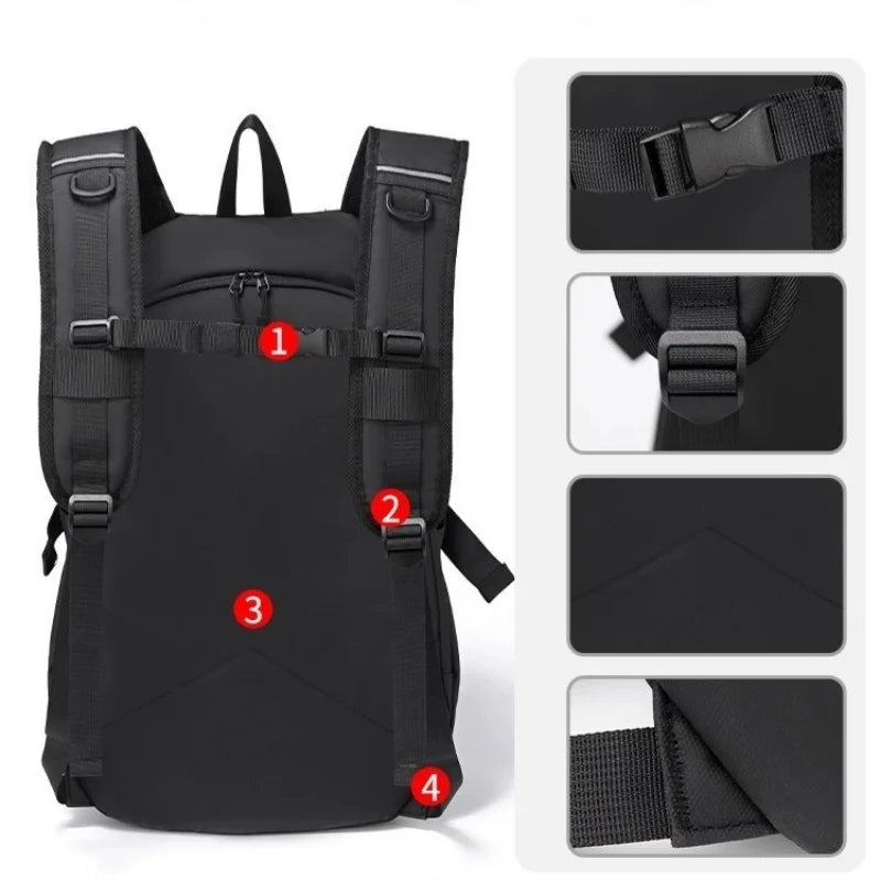 Sac à dos moto étanche 35L avec ouverture double & porte-casque intégré | TheRiderBag™