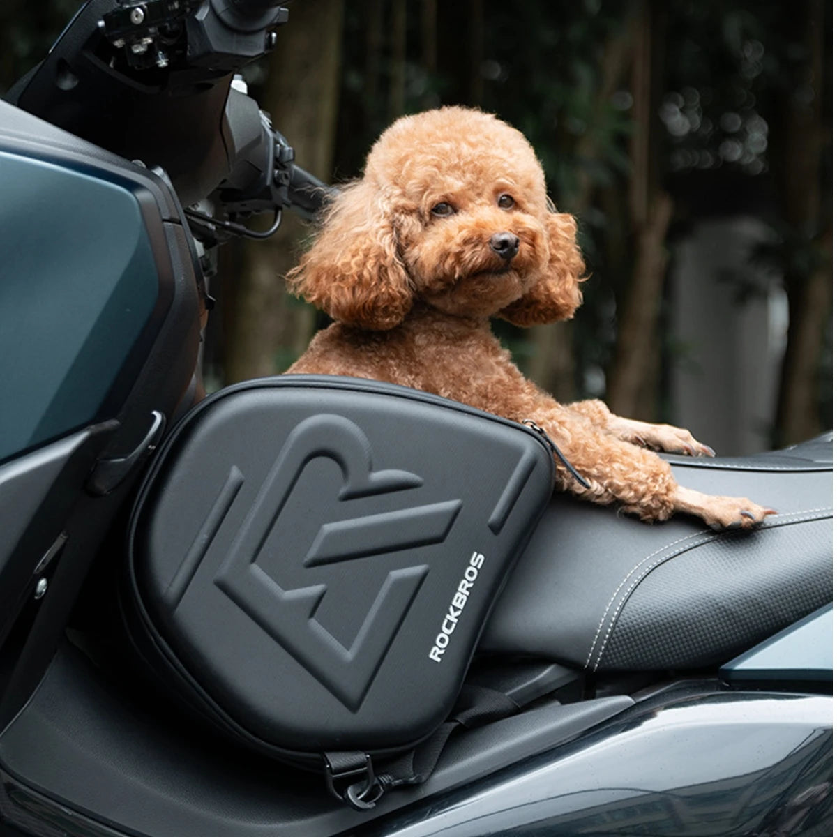 Sacoche réservoir moto rigide étanche – Compatible XMAX & TMAX | TheRiderBag™