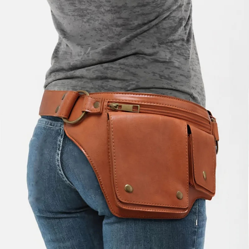 Sacoche ceinture style biker vintage femme – TheRiderBag™