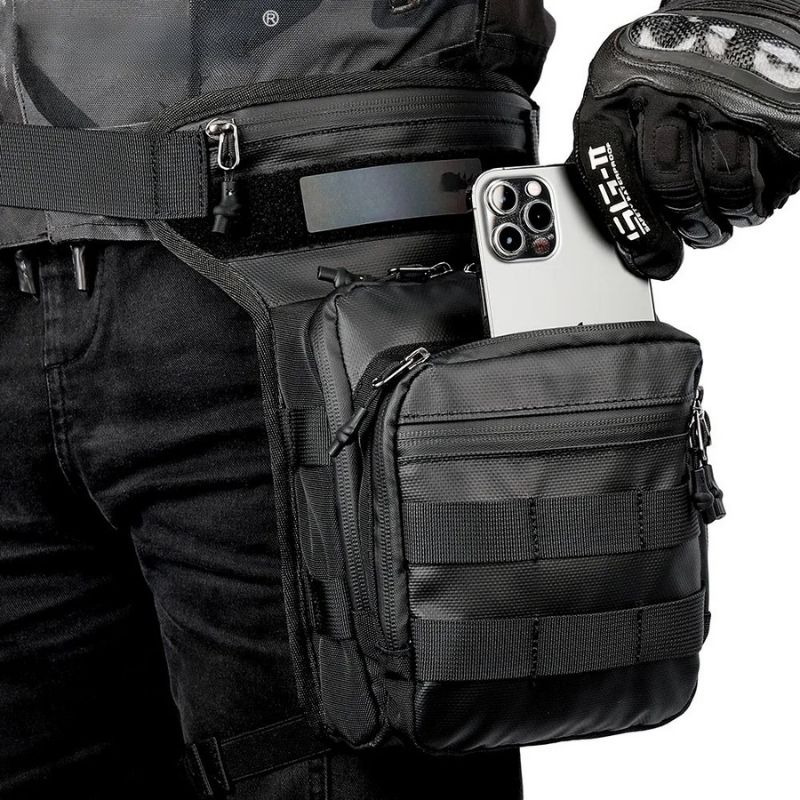 Sacoche de jambe moto 3L Étanche | TheRiderBag™