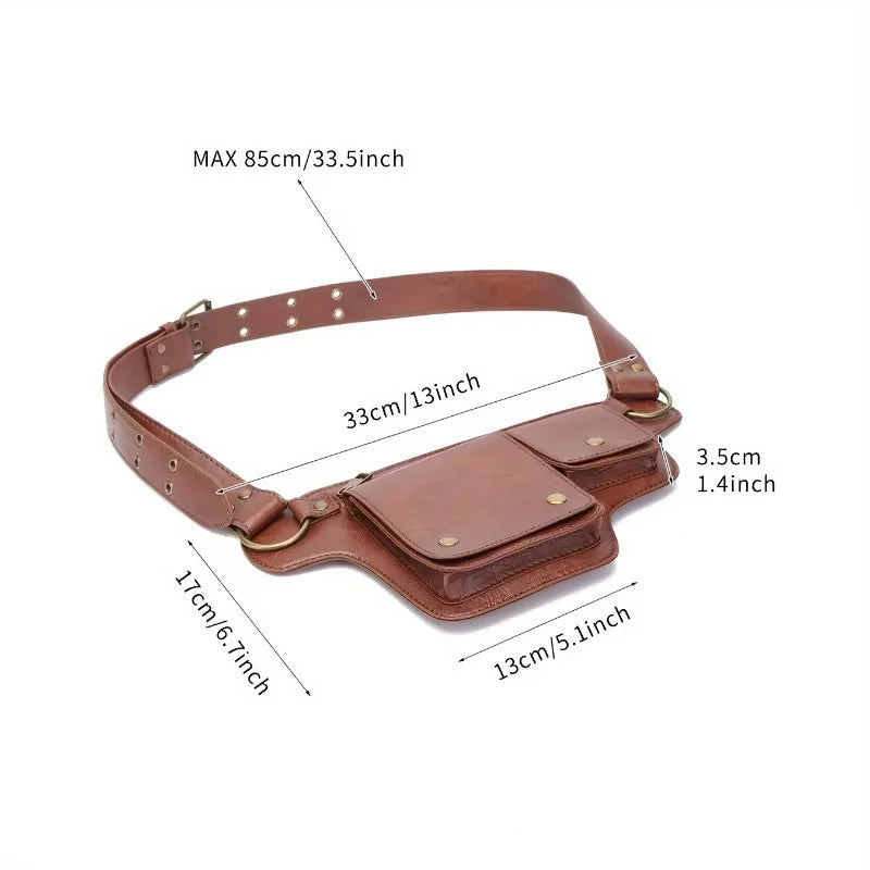 Sacoche ceinture style biker vintage femme – TheRiderBag™