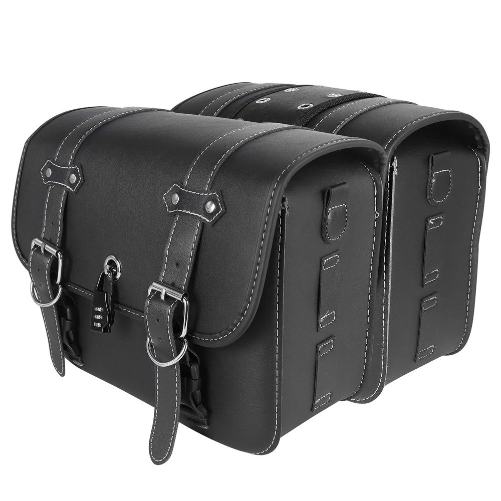 Sacoches cavalières latérales vintage – Paire rigide en cuir – TheRiderBag™