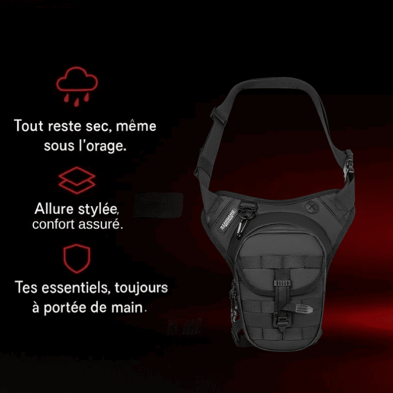 Sacoche de jambe moto tactique légère | TheRiderBag™