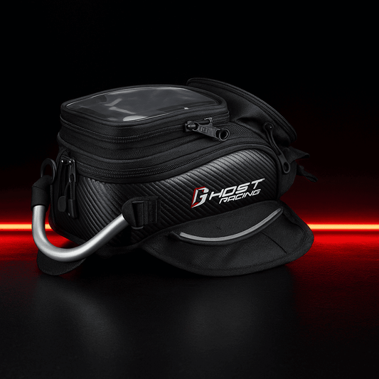 Sacoche réservoir moto magnétique étanche avec écran GPS | TheRiderBag™