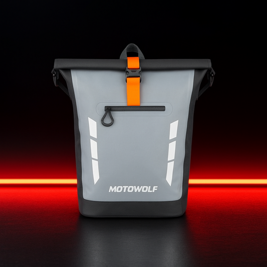 Sac à dos moto étanche avec bande réfléchissante | TheRiderBag™