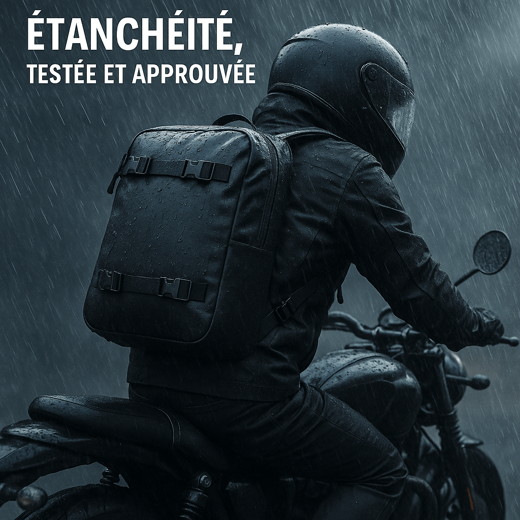Sac de selle moto étanche 10L à 30L convertible en sac à dos | TheRiderBag™
