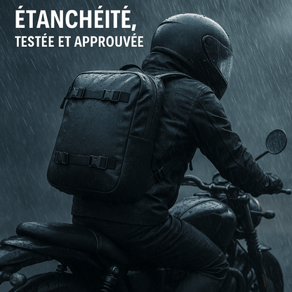 Sac de selle moto étanche 10L à 30L convertible en sac à dos | TheRiderBag™