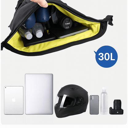 Sac de selle moto étanche 10L à 30L convertible en sac à dos | TheRiderBag™