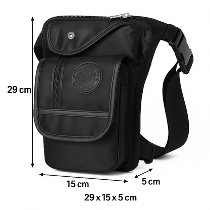 Sacoche de jambe moto vintage  | TheRiderBag™