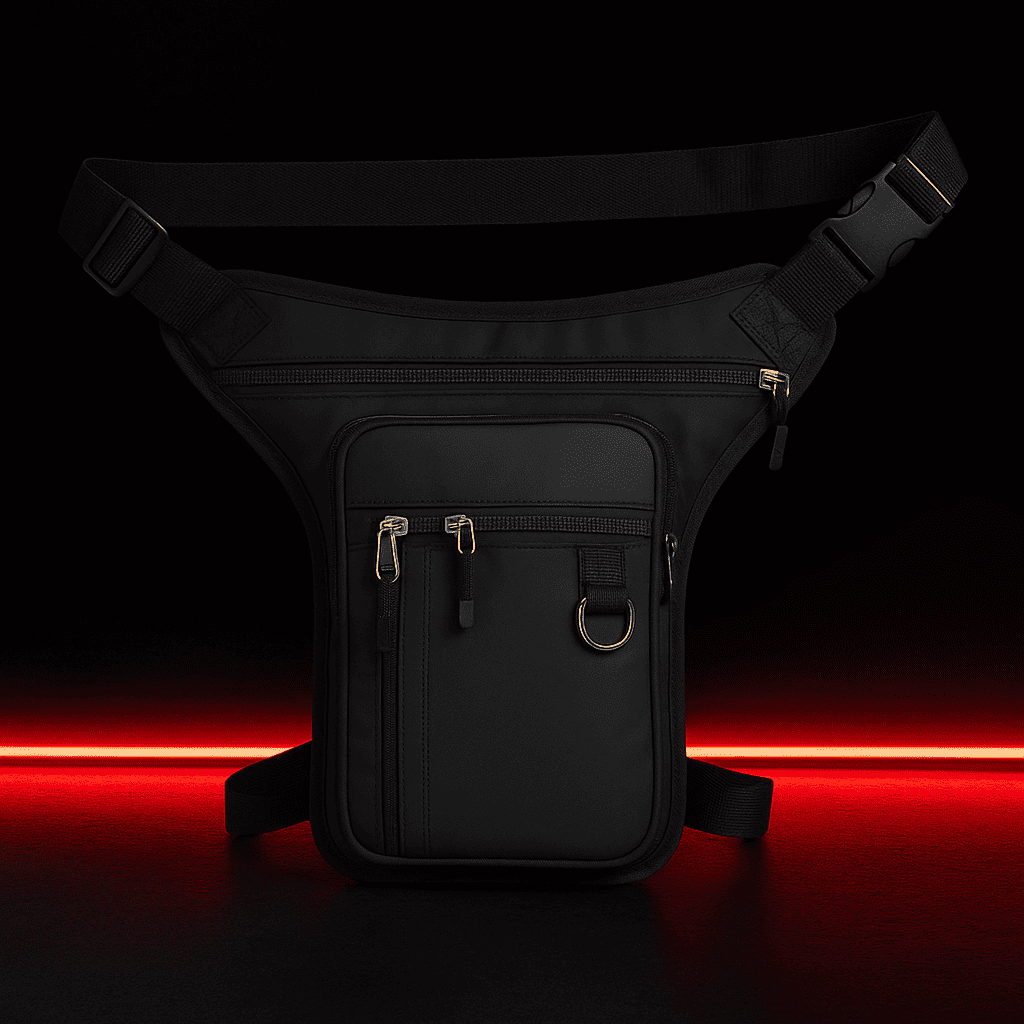 Sacoche de jambe moto multi-poches – TheRiderBag™