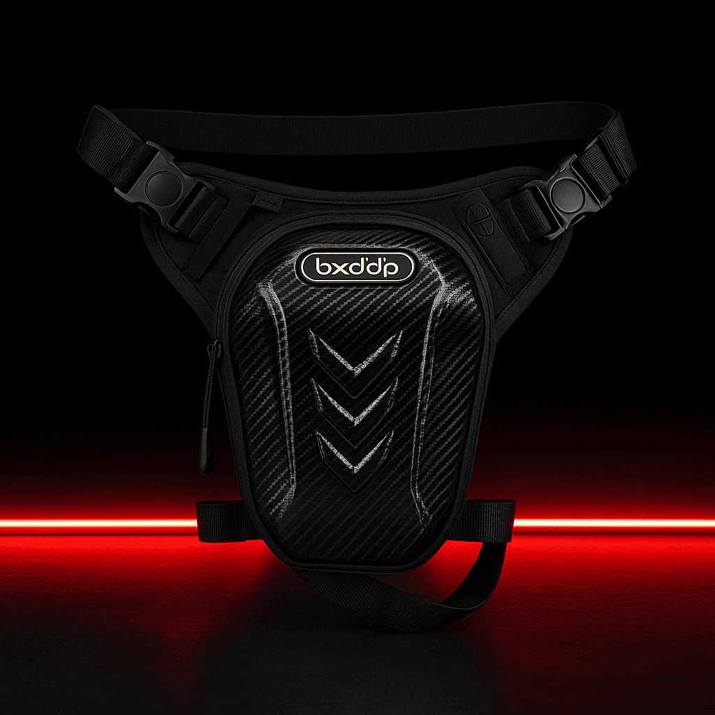 Sacoche de jambe moto Tactique étanche avec coque carbone | TheRiderBag™