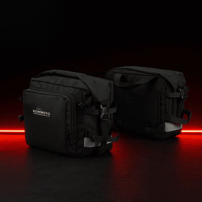 Paire de Sacoches cavalières latérales moto – 50 L étanches & souples – TheRiderBag™