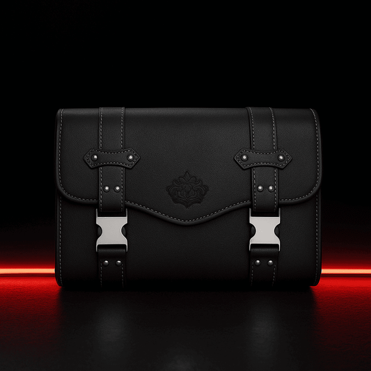 Sacoche cavalière latérale rétro – Cuir  rigide et étanche –  TheRiderBag™