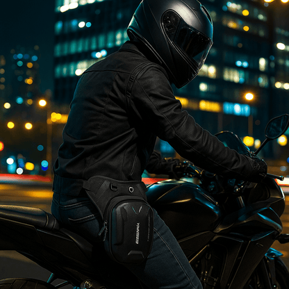 Sacoche de jambe moto  tactique - étanche et ajustable –  – TheRiderBag™