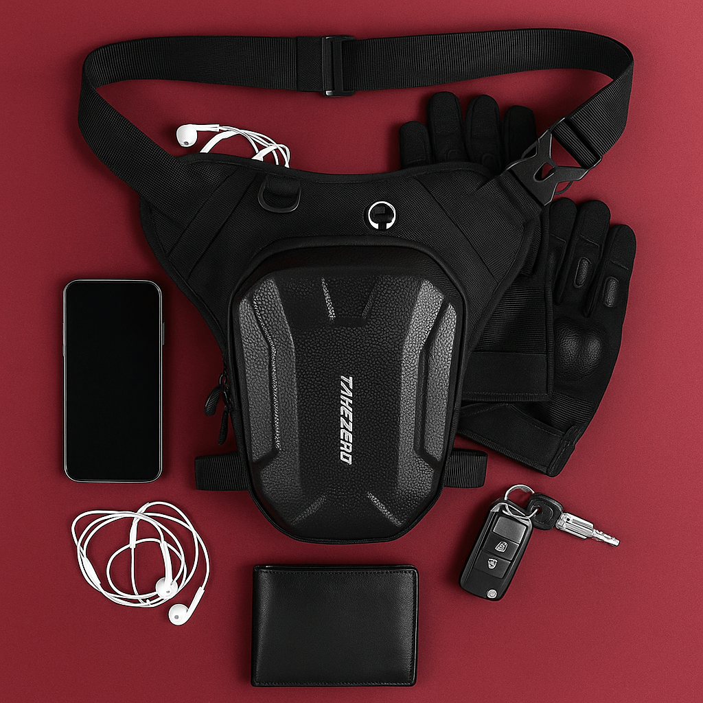 Sacoche de jambe moto  tactique - étanche et ajustable –  – TheRiderBag™