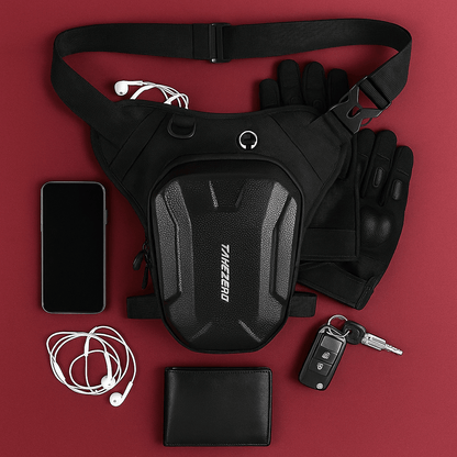 Sacoche de jambe moto  tactique - étanche et ajustable –  – TheRiderBag™