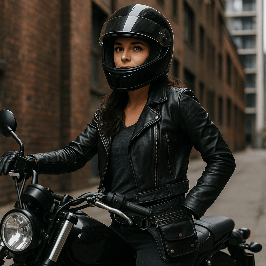 Sacoche ceinture  style biker vintage femme  – TheRiderBag™