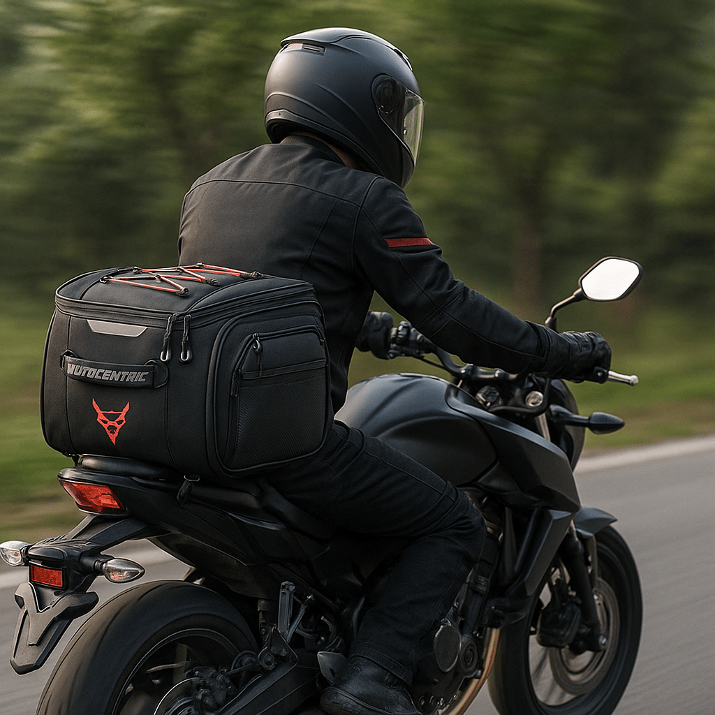 Sacoche de selle rigide moto – 25 L étanche coque renforcée – TheRiderBag™